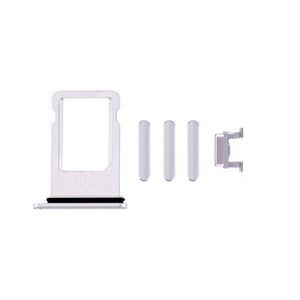 SIM Card Tray and Side Button for iPhone 8 Plus-Silver