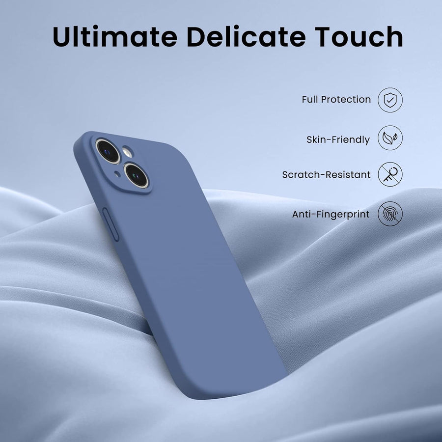 Silicone Gel Rubber Case Full Body Protective Case for IPHONE 15 Plus/Pro/Pro Max