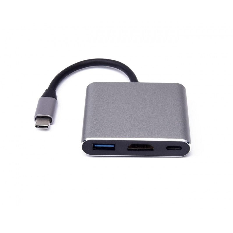 UCB-C / Type-C Male To PD + HDMI + USB 3.0 Female 3 In 1 Converter