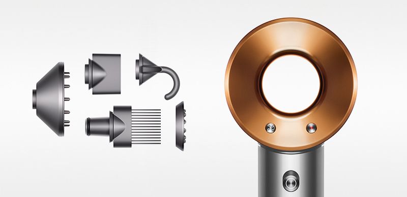 Dyson Supersonic™ hair dryer (Bright Nickel/Bright Copper)
SKU: 389925-01