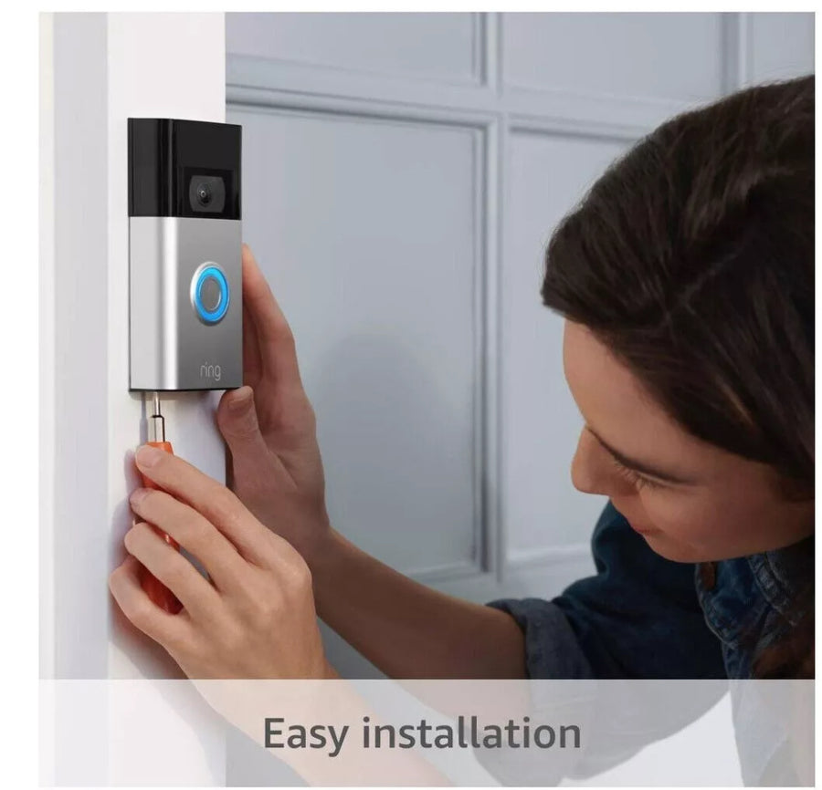 Ring Video Doorbell 1080p HD Video - Satin Nickel