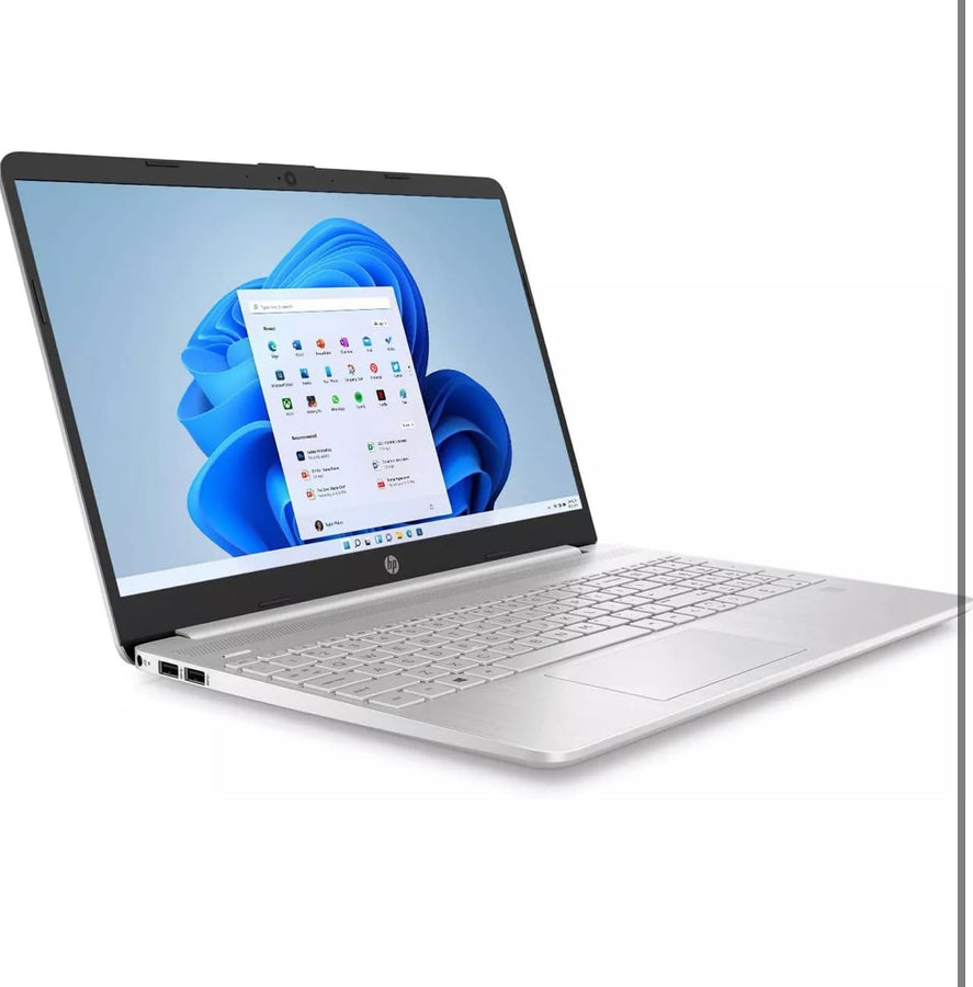 HP 15.6" Laptop with Intel Core i5 1035g1 Gen Processor - 8GB RAM Memory - 256GB SSD Storage - Silver (15s-du2xxx) grade A 98% battery