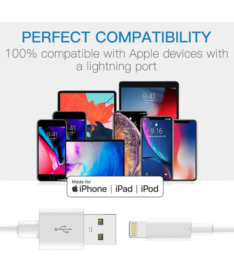 Pbuddy Lightning Cable MFi Certified iPhone Charger Cable, 3Pack 1M 2M 3M Long Lightning to USB A Cable iPhone Cord Compatible with iPhone 14 Plus 13 12 11 Mini Pro Max Pro Xs X 8 Plus 7Plus iPad