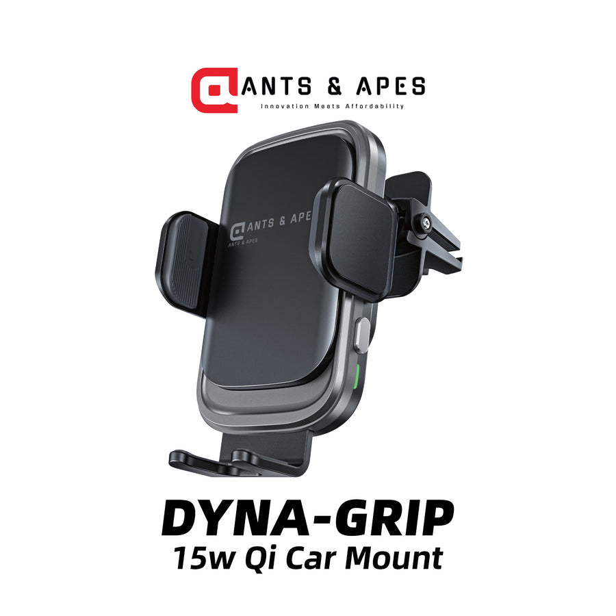 DYNA-GRIP 15W QI CAR MOUNT by Ants and Apes