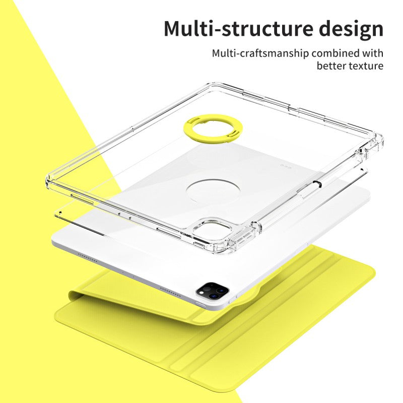 Pbuddy IPad Slim Detachable Smart Cover, Foldable Stand, 360° Rotation Ipad 12.9 3/4/5/6