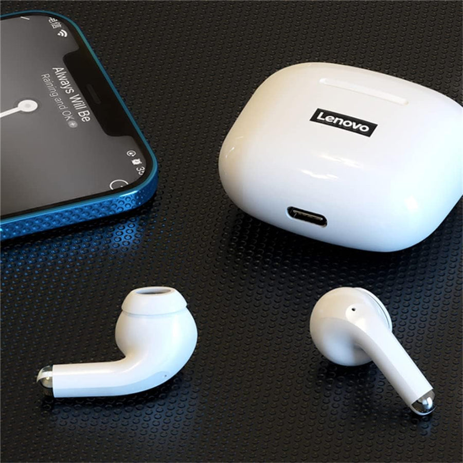 Lenovo LP40 Wireless Earphone Bluetooth 5.0 Earbuds Dual HiFi Stereo Noise Reduction Bass Touch Control Long Standby Headphones