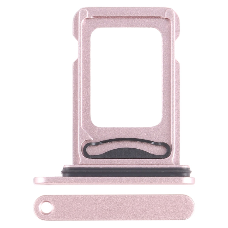 Single SIM Card Tray and Side Button for iPhone 15 / 15 Plus-Pink