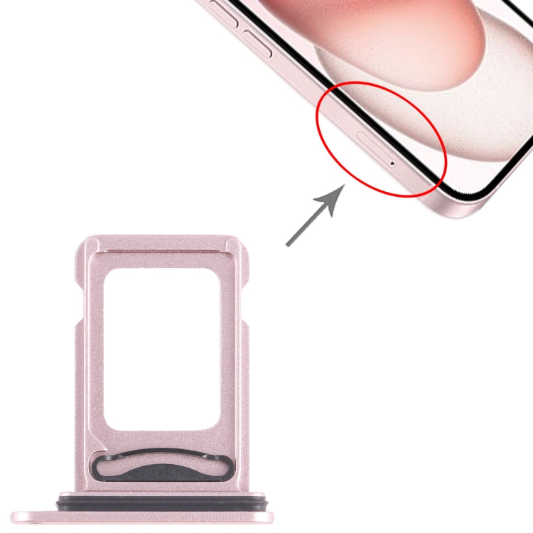 Single SIM Card Tray for iPhone 15 / 15 Plus-Pink