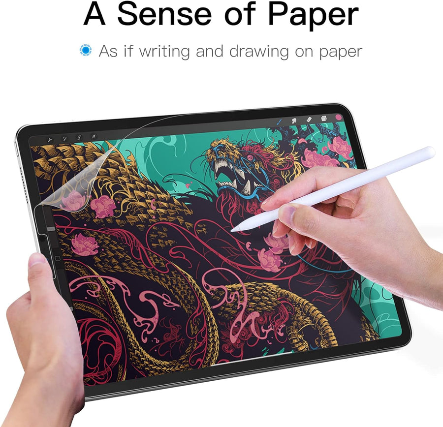Paper Feel Screen Protector for iPad  Write and Draw Like on Paper, Thin and Responsive