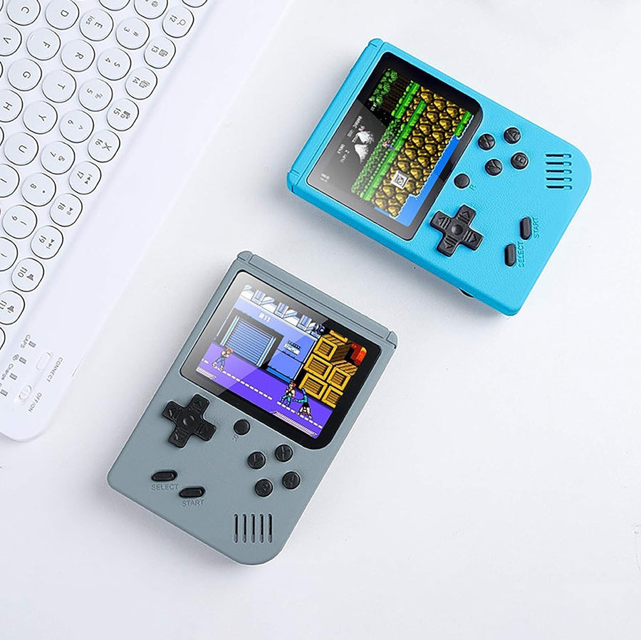 Pbuddy Retro Game Console with 500 Classic FC Games Mini Portable Pocket Gameboy Mini Arcade Machine Blue (Retro Blue)