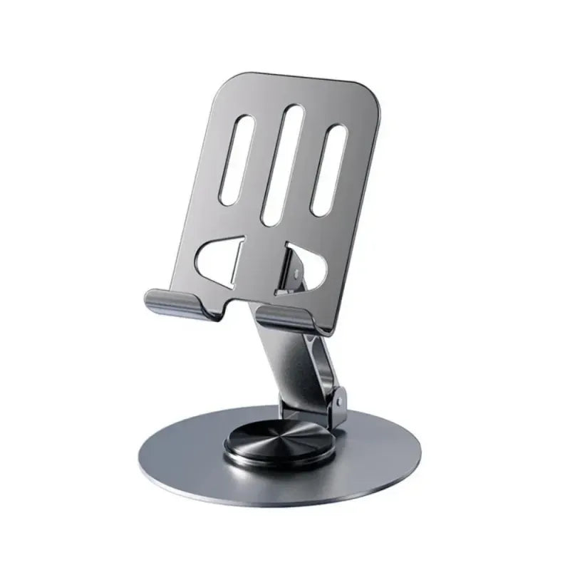 Pbuddy Aluminum Alloy Desk Mobile Phone Holder 360 Turntable Adjustable Table Cell Phone Stand