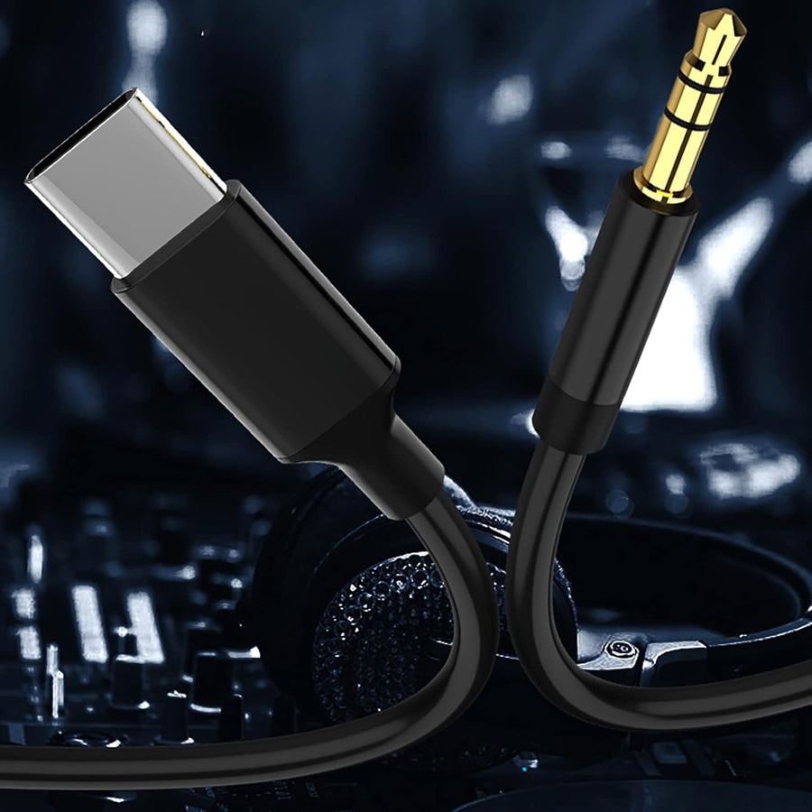 USB C to 3.5mm Aux Cable Male to Male Type C to 3.5mm Stereo Audio Car Aux Cables Headphones Adapter for All Type c Devices