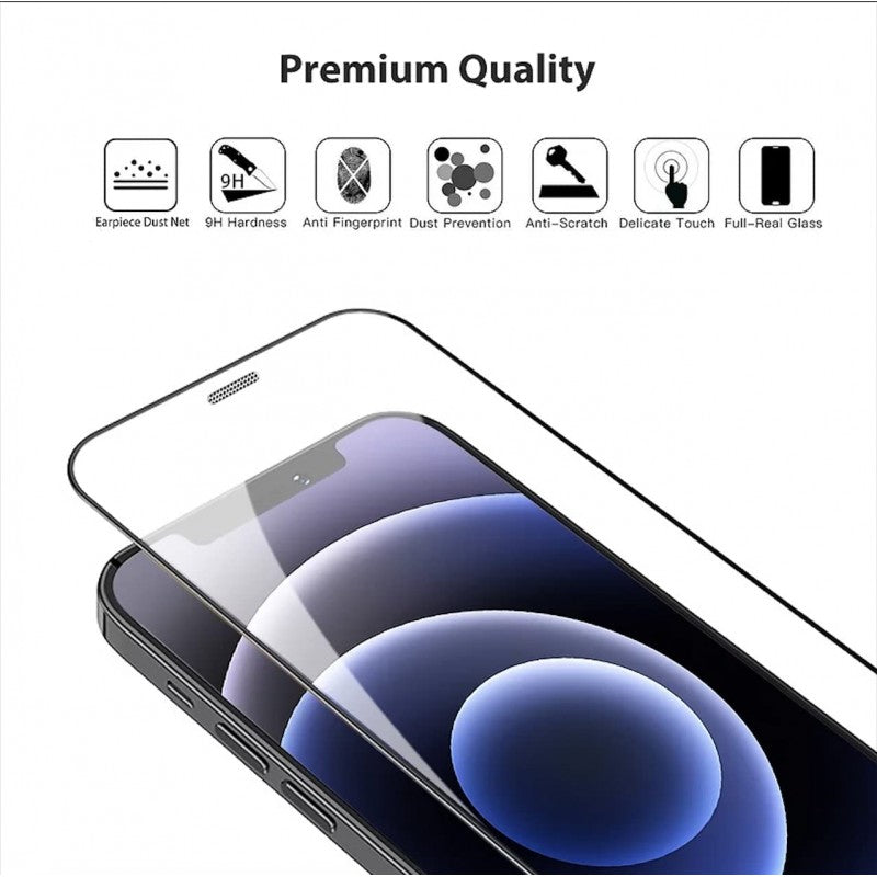 Full Coverage Edge To Edge 9H Screen Protector For IPhone Tempered Glass Film Case Friendly 9H Hardness