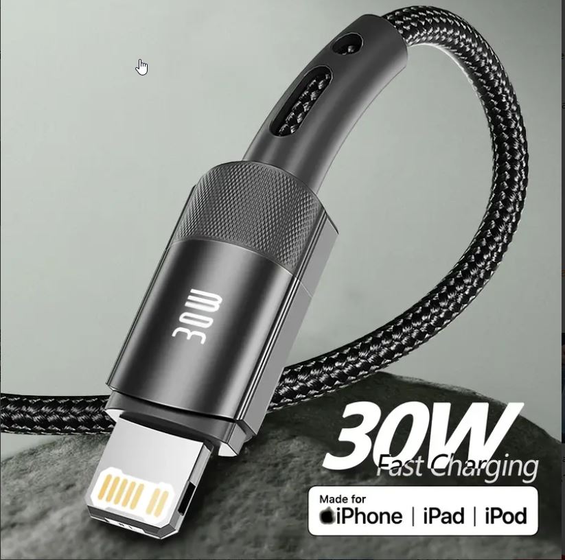 PBuddy USB C To Lightning Cable 27W 1M IPhone Charger Cable Apple MFi Certified Power USB-C IPhone Charger Cord Fast Charging For IPhone 14 13 12 11 Pro Max Mini XS XR X 8 7 Plus 6s SE, IPad - Black