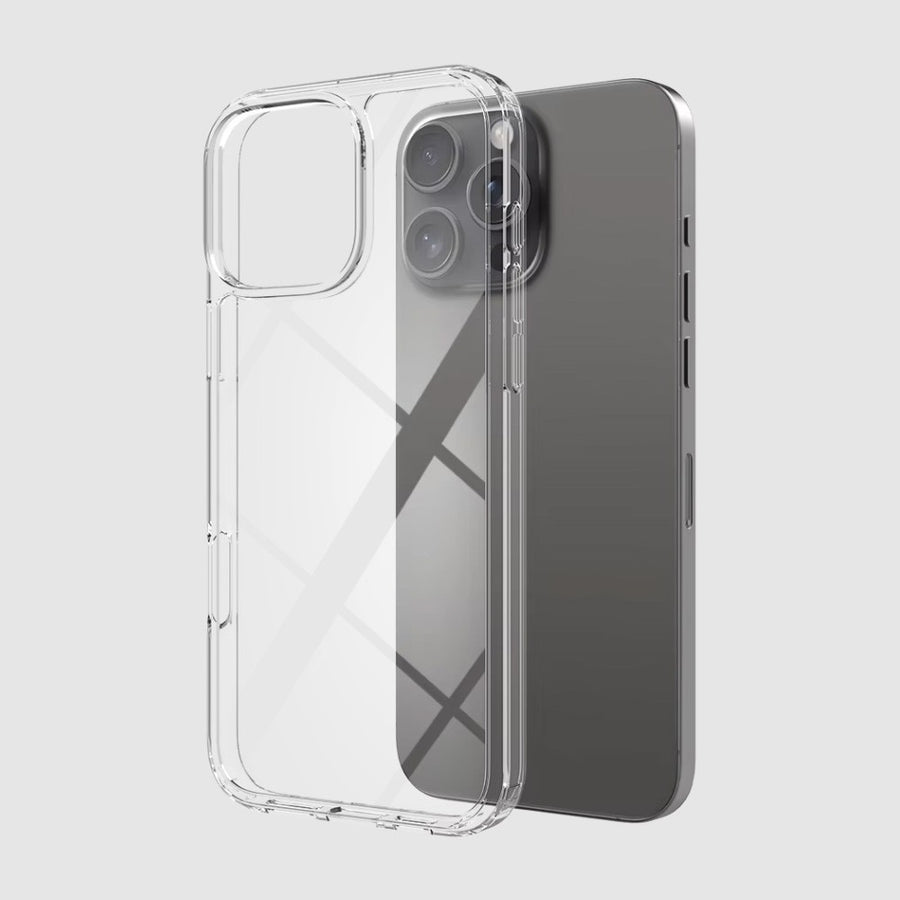 High Quality Acrylic + TPU Hybrid Transparent Case for iPhone 16 Pro Max