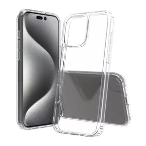 High Quality Acrylic + TPU Hybrid Transparent Case for iPhone 16 Pro Max