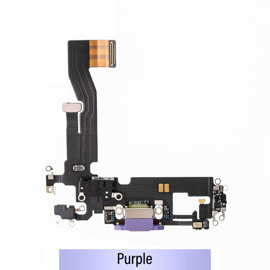 Red Charging Port for iPhone 12 / 12 Pro-Purple