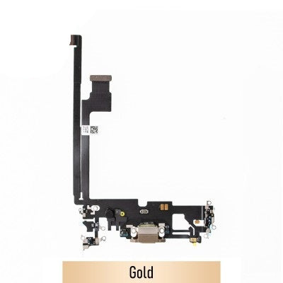 Red Charging Port for iPhone 12 Pro Max-Gold