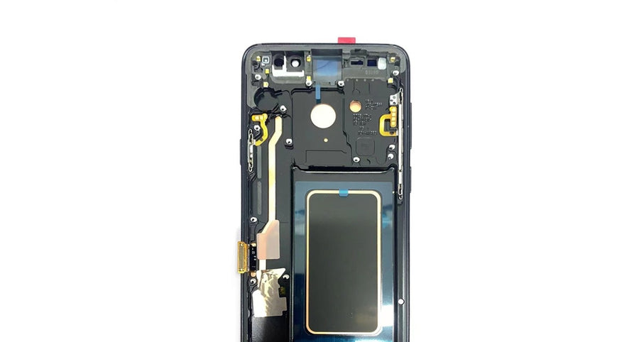 Red OLED Screen Replacement Digitizer with Frame for Samsung Galaxy S9 Plus G965F-Midnight Black