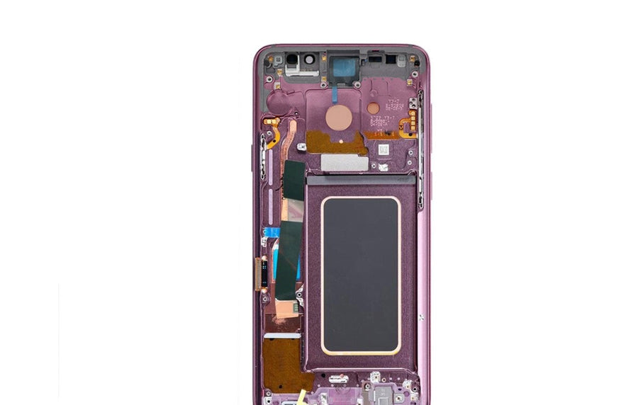 Red OLED Screen Replacement Digitizer with Frame for Samsung Galaxy S9 Plus G965F-Lilac Purple