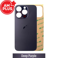 AMPLUS Rear Glass Replacement for iPhone 14 Pro (Camera Frame Aseembly by Factory)