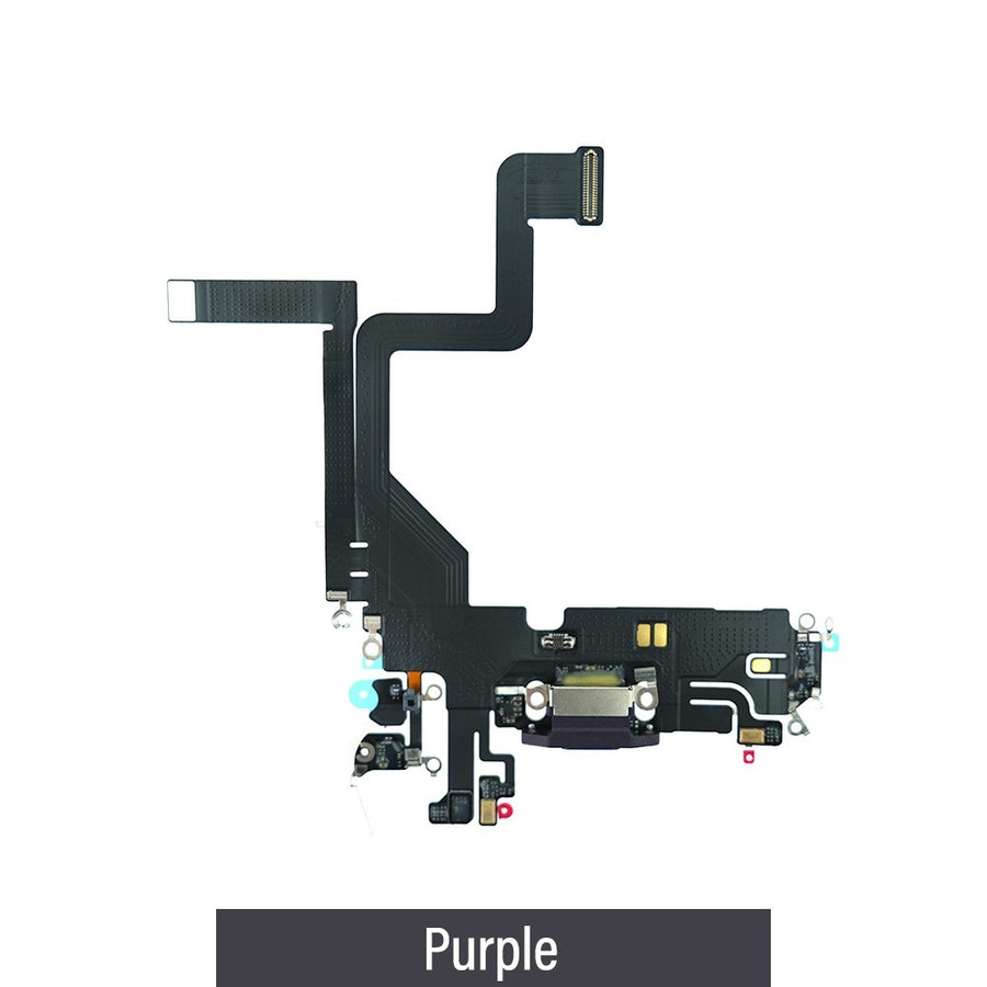 Red Charging Port for iPhone 14 Pro-Purple