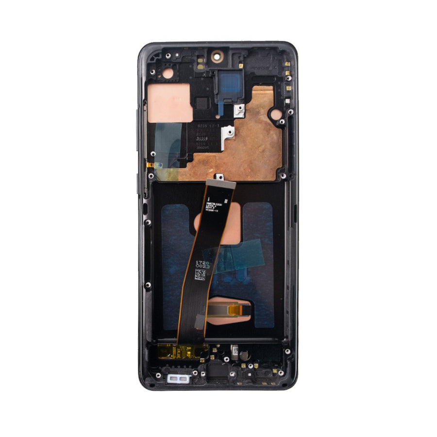 Samsung Galaxy S20 Ultra G988 Red OLED Screen Replacement Digitizer with Frame-Cosmic Black