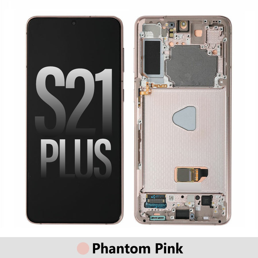 Yellow-Samsung Galaxy S21 Plus 5G G996B OLED Screen Replacement-Phantom Pink