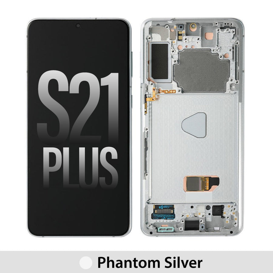 Yellow-Samsung Galaxy S21 Plus 5G G996B OLED Screen Replacement-Phantom Silver