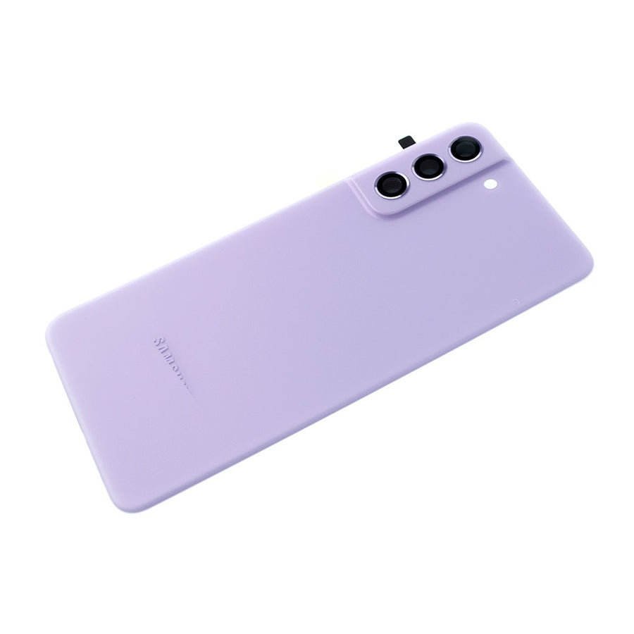 Brown Rear Cover Glass For Samsung Galaxy S21 FE 5G G990B-Lavender