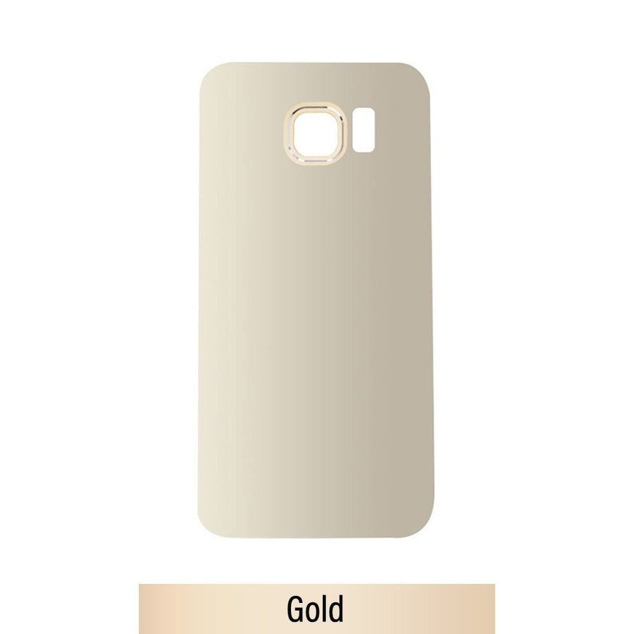 Red Rear Cover Glass For Samsung Galaxy S6 Edge G925F-Gold