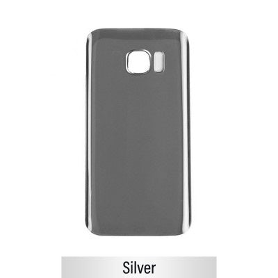 Red Rear Cover Glass For Samsung Galaxy S7 Edge G935F-Silver