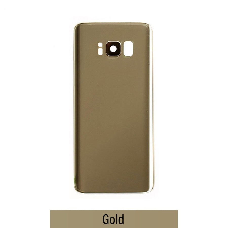 Red Rear Cover Glass For Samsung Galaxy S8 G950F-Gold