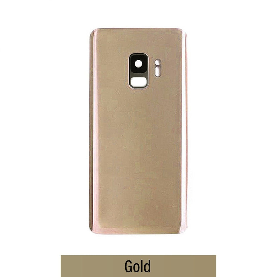 Red Rear Cover Glass For Samsung Galaxy S9 G960F-Gold