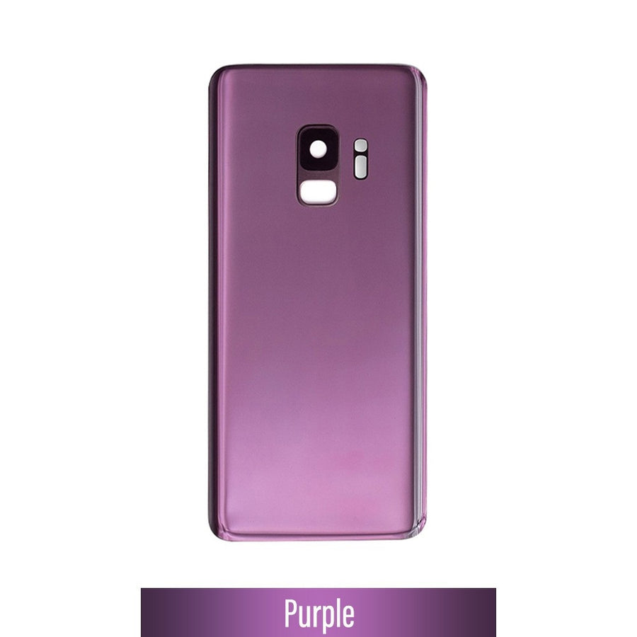 Red Rear Cover Glass For Samsung Galaxy S9 G960F-Purple