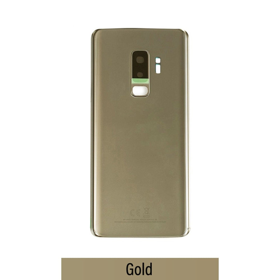 Red Rear Cover Glass For Samsung Galaxy S9 Plus G965F-Gold