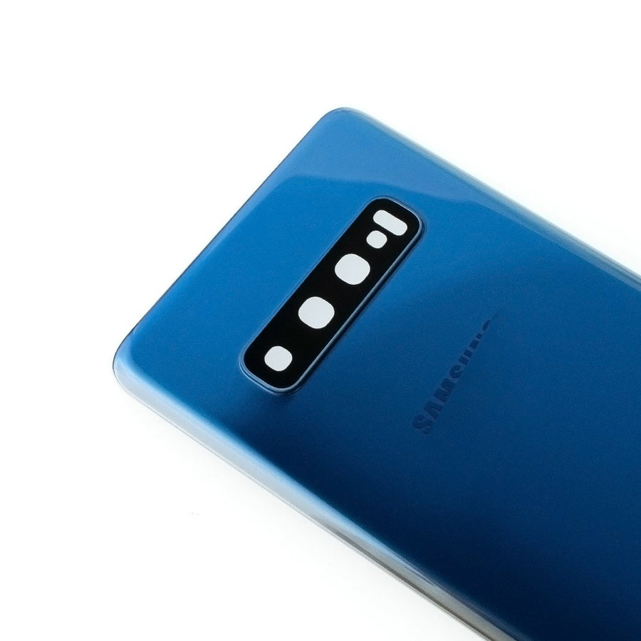 Brown Rear Cover Glass For Samsung Galaxy S10 Plus G975F-Prism Blue