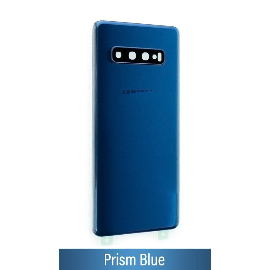 Brown Rear Cover Glass For Samsung Galaxy S10 Plus G975F-Prism Blue