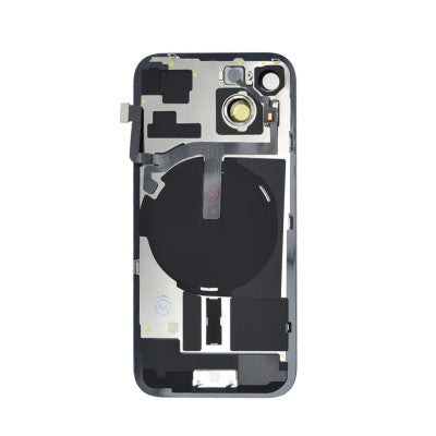 Brown Rear Cover Glass with Camera Lens Glass and Wireless Flex for iPhone 15 -Black
