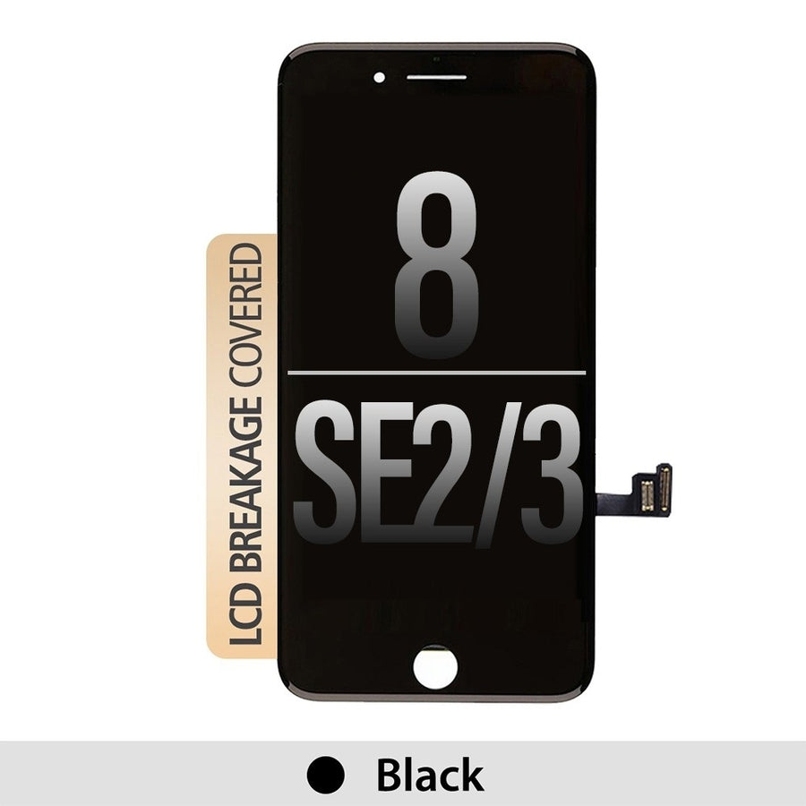 Brown LCD Assembly for iPhone 8 / SE (2020) / SE (2022) Screen Replacement-Black