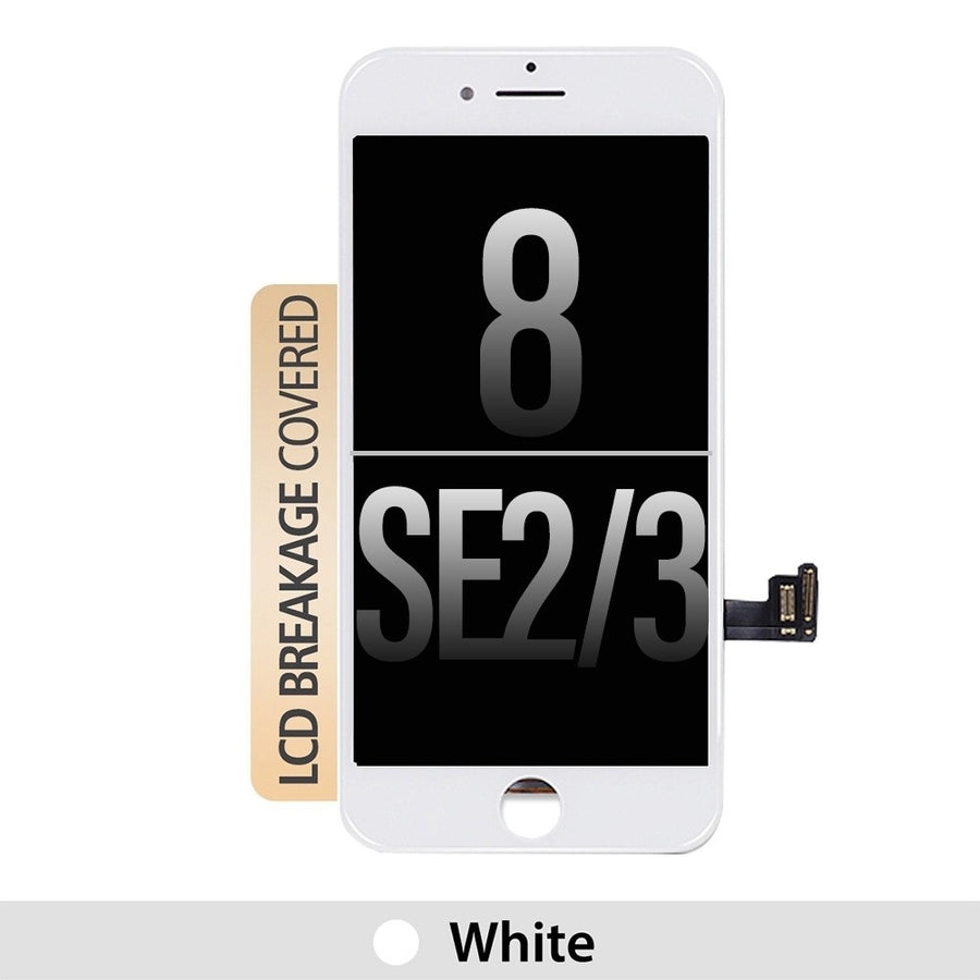 Brown LCD Assembly for iPhone 8 / SE (2020) / SE (2022) Screen Replacement-White