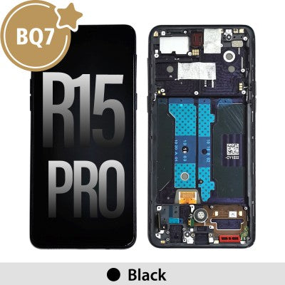 BQ7 LCD Screen Digitizer with Frame for OPPO R15 Pro-Black