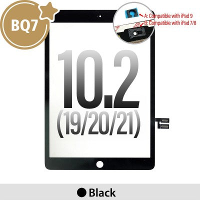 Brown Touch Screen Digitizer with IC Connector for iPad 10.2 (2019) / (2020) / (2021)-Black