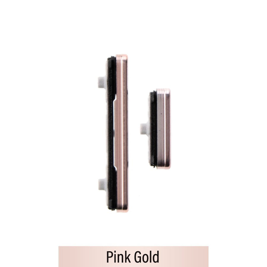 Power & Volume Button Set for Samsung Galaxy S22 5G S901B / S22 Plus 5G S906B-Pink Gold