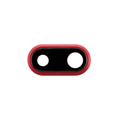 Rear Camera Lens with Bezel for iPhone 8 Plus-Red