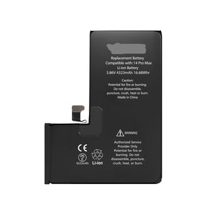 iPhone 14 Pro Max Replacement Battery with Adhesive Strips 4323mAh (Standard Quality+TI Solution)