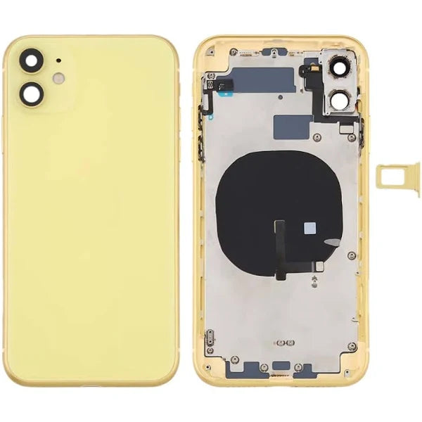Rear Housing with Small Parts for iPhone 11 -Yellow