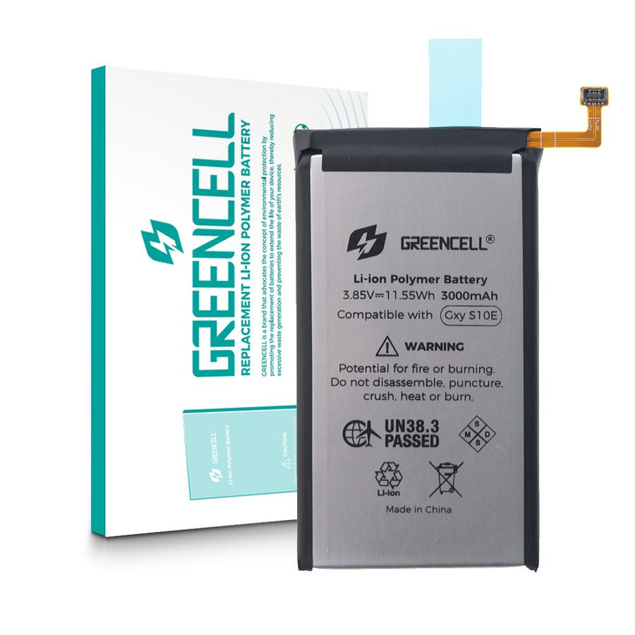 Greencell Samsung Galaxy S10E G970F Replacement Battery with Adhesive Strips 3000mAh