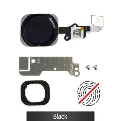 Home Button Flex Cable with Bracket Set + Screws for iPhone 6 / 6 Plus-Black