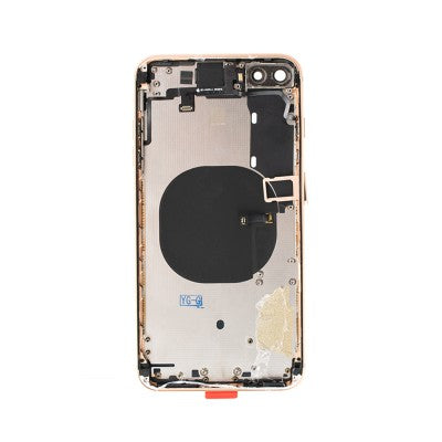 Rear Housing with Small Parts for iPhone 8 Plus (PULL-A)-Gold